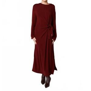 NEW FRNCH valeriane dress in bordeaux